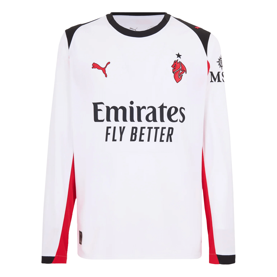 Camiseta de Fútbol Manga Larga Visitante AC Milan 2025/26