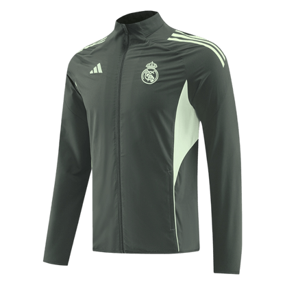 Vetrobrana jakna Real Madrid 2025/26 - temno zelena