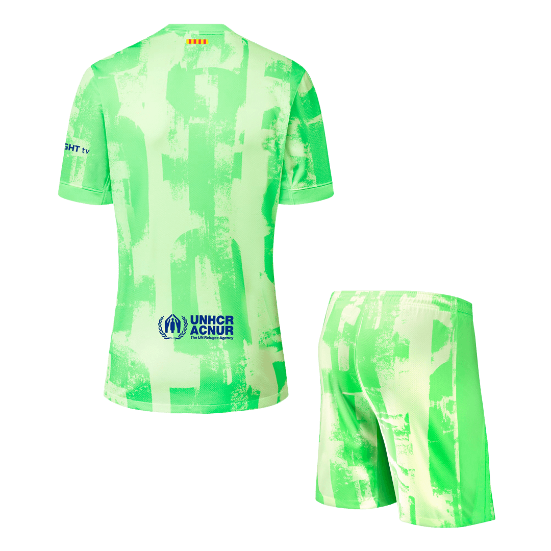 Gostujo?i komplet Barcelone (majica + kratke hla?e) 2024/25 - (logotip Spotify brez besedila)