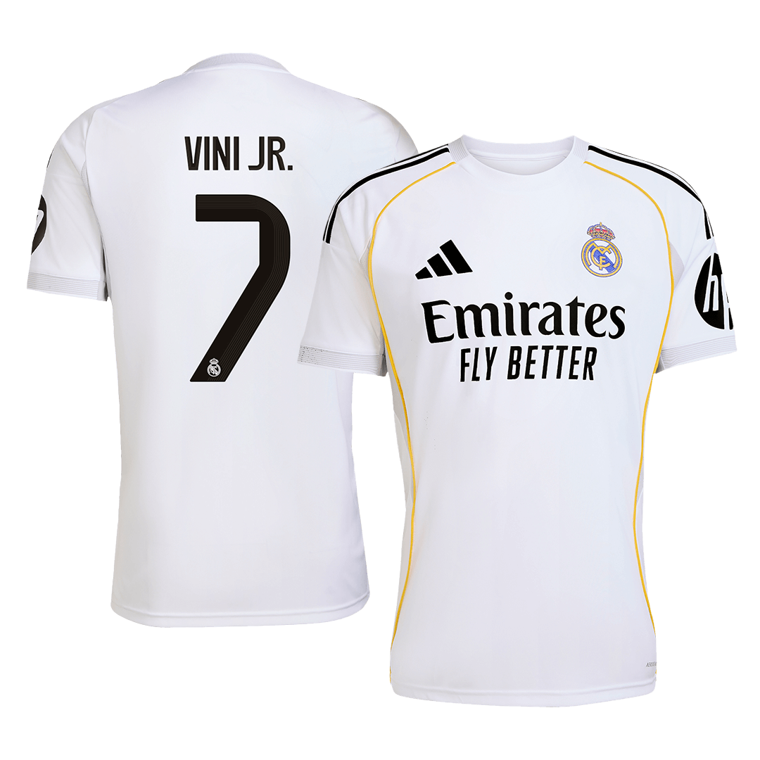 Real Madrid VINI JR. #7 Home Soccer Jersey 2025/26