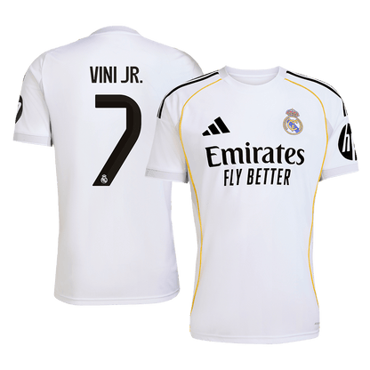 Real Madrid VINI JR. #7 Home Soccer Jersey 2025/26