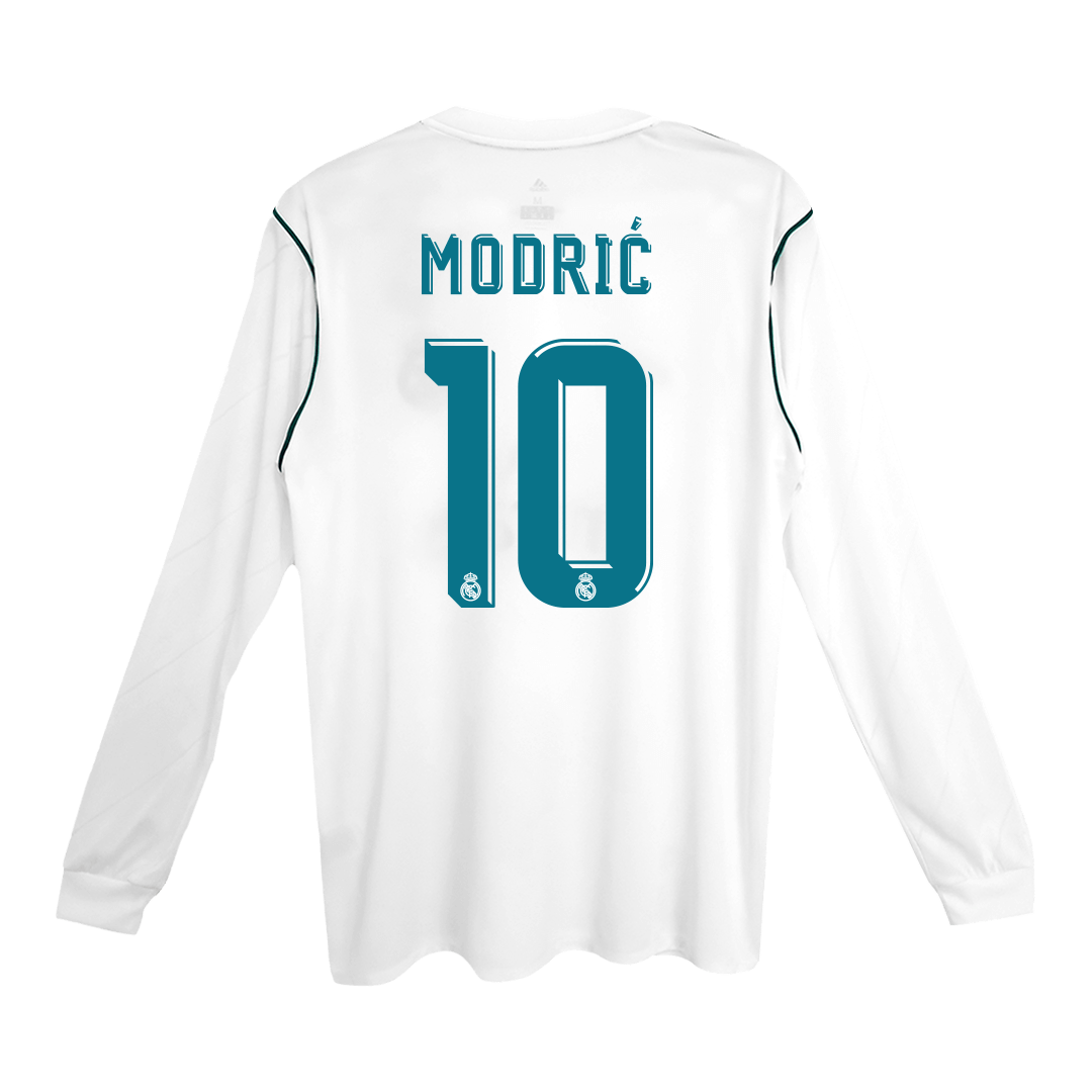 Camiseta Retro MODRIĆ #10 Real Madrid Camiseta de Fútbol de Local 2017/18