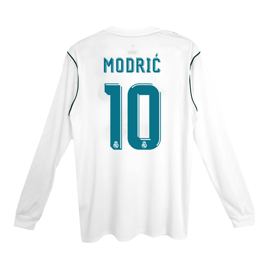 Camiseta Retro MODRIĆ #10 Real Madrid Camiseta de Fútbol de Local 2017/18