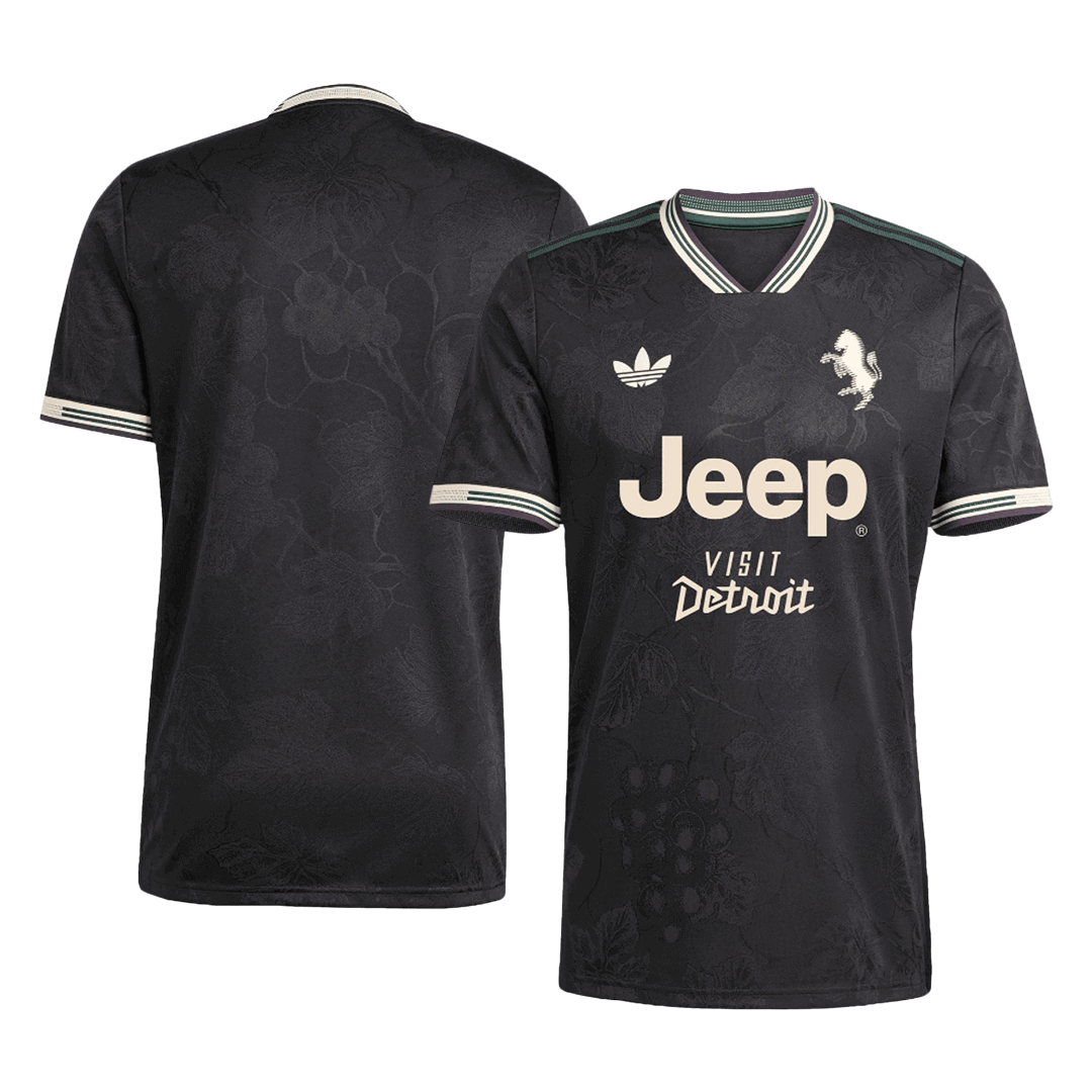 Camiseta de fútbol auténtica de visitante Juventus Tercera equipación 2025/26 con publicidad de Jeep