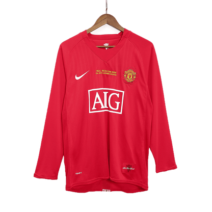 ROONEY #10 Manchester United Retro Jersey Home Soccer Shirt 2007/08 - UCL Final