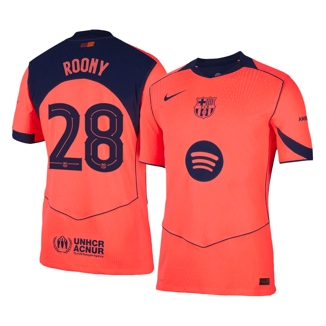 ROONY #28 Barcelona Third Away Player Version Jersey 2025/26