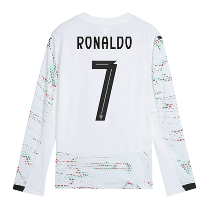RONALDO#7Portugal Nogometni dres Gostujo?i 2025 Dolgi rokavi