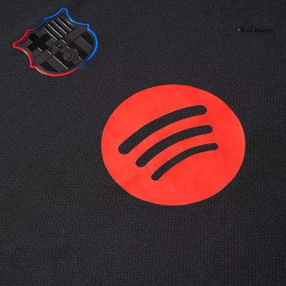 Gift-Barcelona Away Soccer Jersey 2024/25- Spotify Logo Without Text