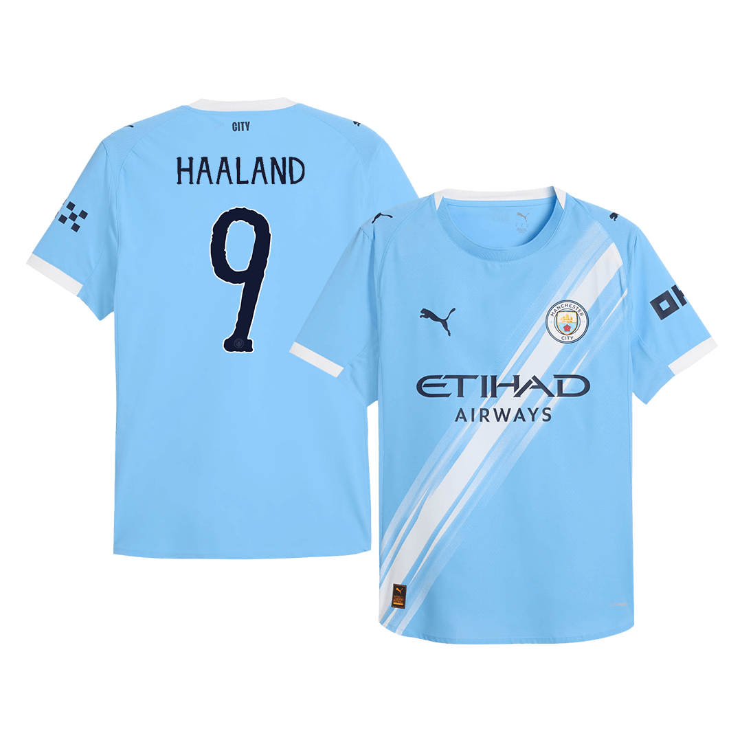 Manchester City HAALAND #9 Domači nogometni dres Authentic 2025/26 - Klubsko svetovno prvenstvo
