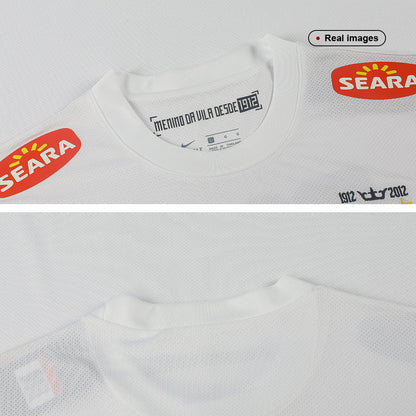 NEYMAR JR #11 Santos FC Retro Jersey Home Soccer Shirt 2012