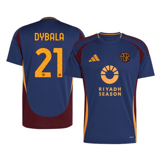 DYBALA #21 Camiseta de Fútbol de la Roma Tercera Equipación Visitante Personalizada 2024/25