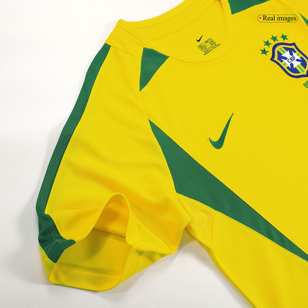 Camiseta de fútbol retro de Brasil 2002/03 RONALDO #9 local