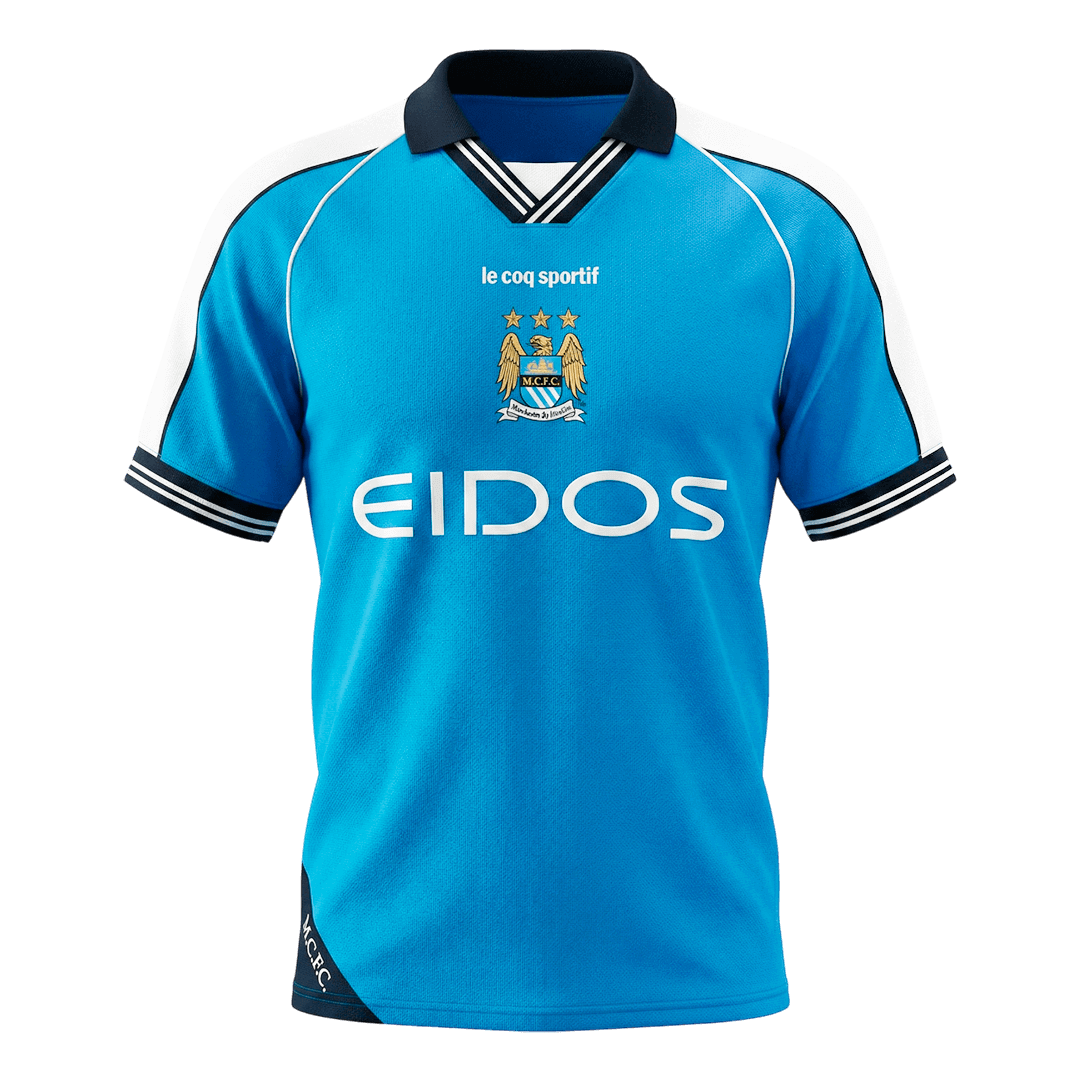 Camiseta Retro Fútbol Manchester City Local 1999/01