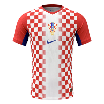 Player Version Croatia Home Soccer Jersey World Cup 2026 Red&White