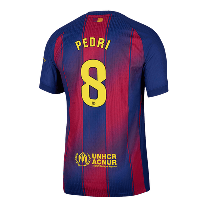 PEDRI #8 Barcelona Home Authentic Soccer Jersey 2025/26