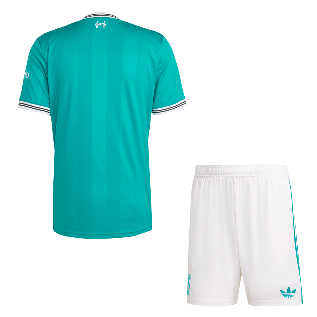 Equipación de visitante del Liverpool 2025/26