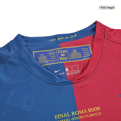 Camiseta Retro ETO'O #9 Barcelona Retro Camiseta de Manga Larga de Fútbol 2008/09 - Final UCL