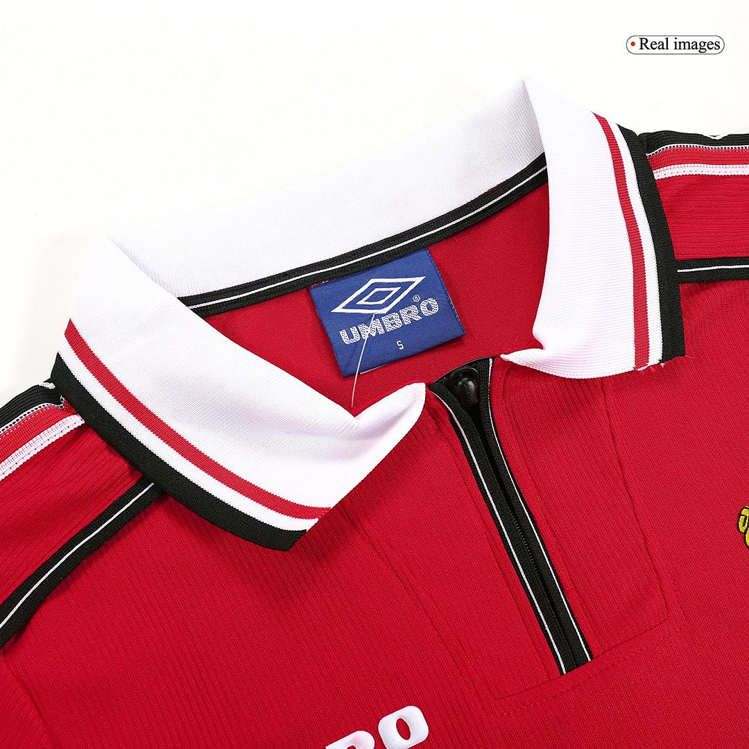 Retro Soccer Jersey Manchester United Home Long Sleeve 1998/99