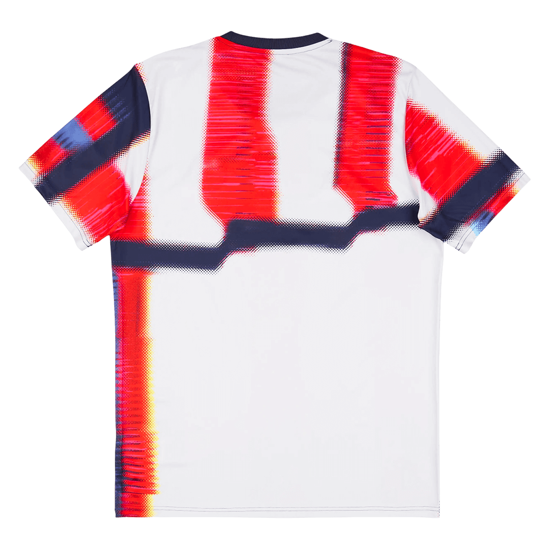 Camiseta de fútbol de calentamiento del Bayern de Múnich 2025/26 roja y blanca