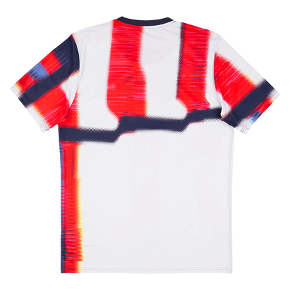 Camiseta de fútbol de calentamiento del Bayern de Múnich 2025/26 roja y blanca