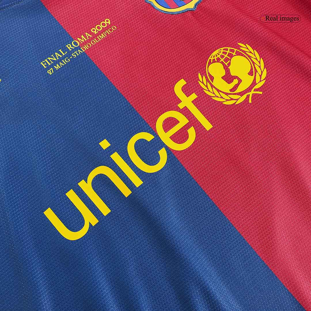 Retro MESSI #10 2008/09 Barcelona Domači Nogometni Dres - UCL