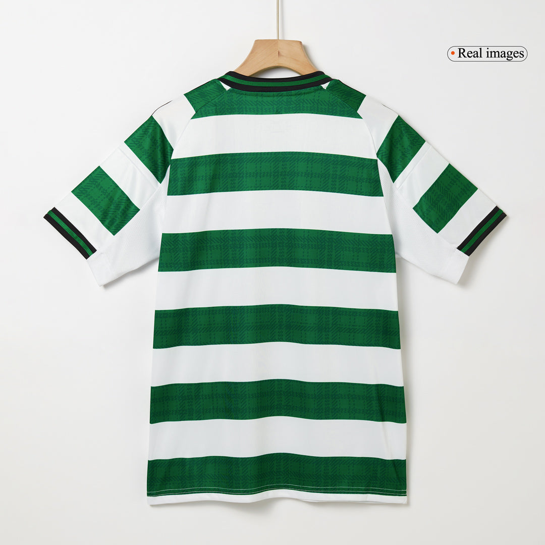 Camiseta de fútbol local del Celtic 2025/26 verde y blanca
