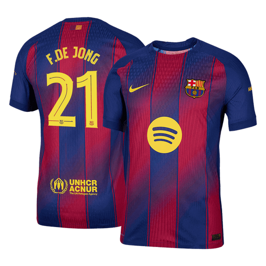 Autenti?na doma?a majica F.DE JONG #21 Barcelona 2025/26 - UCL
