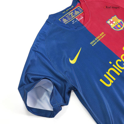 Retro Jersey A.INIESTA #8 Barcelona Retro Jersey Home Soccer Shirt 2008/09 UCL Final