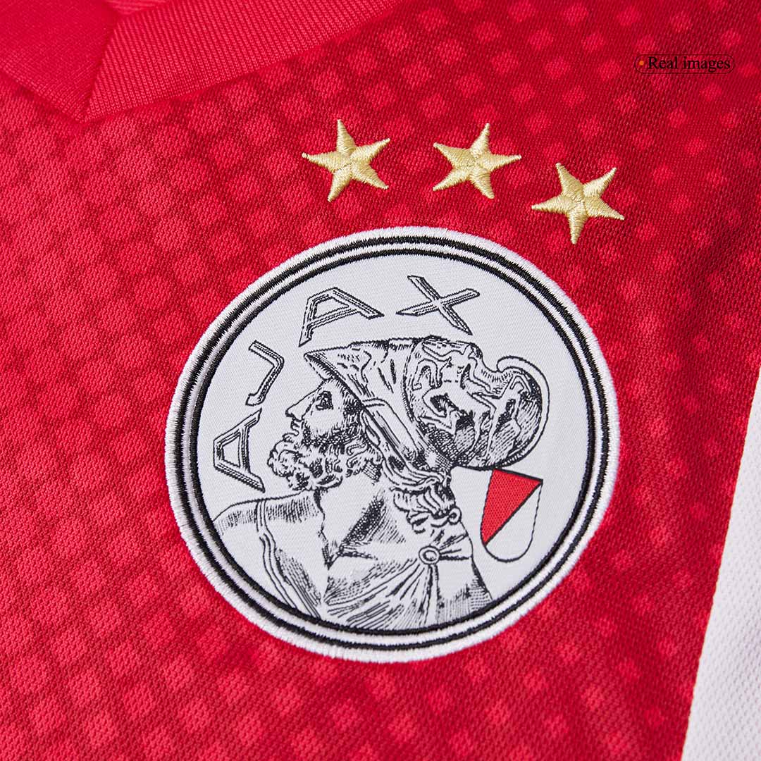 Domači nogometni dres Ajax 2025/26 rdeče-bel