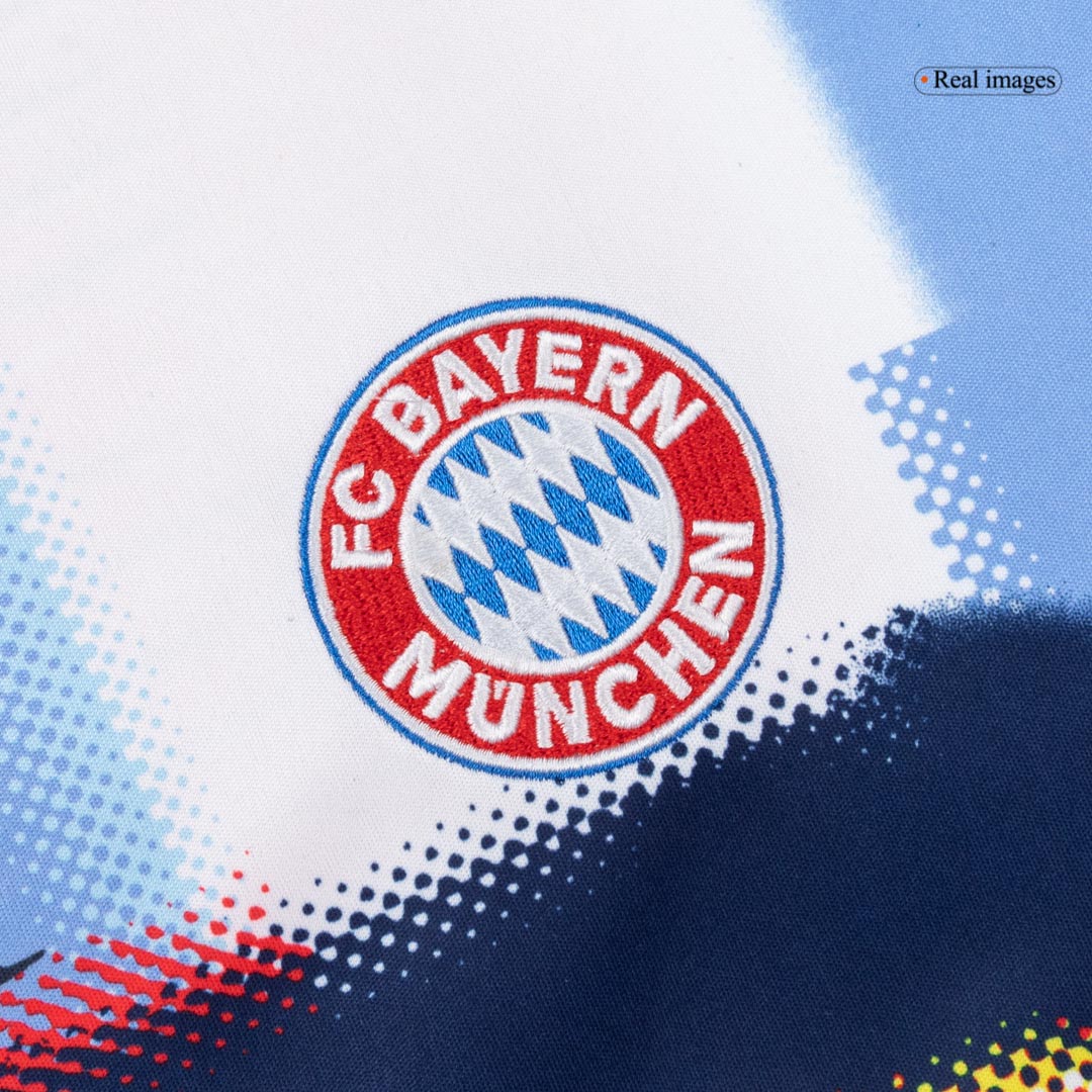 Camiseta de fútbol de calentamiento del Bayern de Múnich 2025/26 roja y blanca