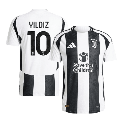 Camiseta de fútbol local YILDIZ #10 Juventus auténtica 2024/25 - Patrocinador Save The Children
