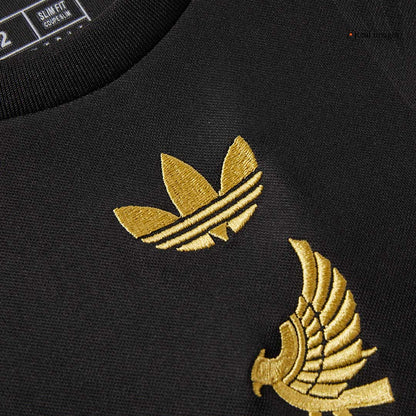 Kid's Mexico Third Away Soccer Jersey Kit(Jersey+Shorts) 2025 Black - Gold Cup