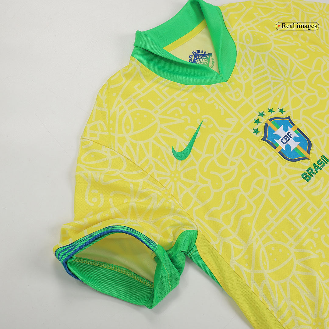 RODRYGO #10 Brazil Home Soccer Jersey Copa America 2024