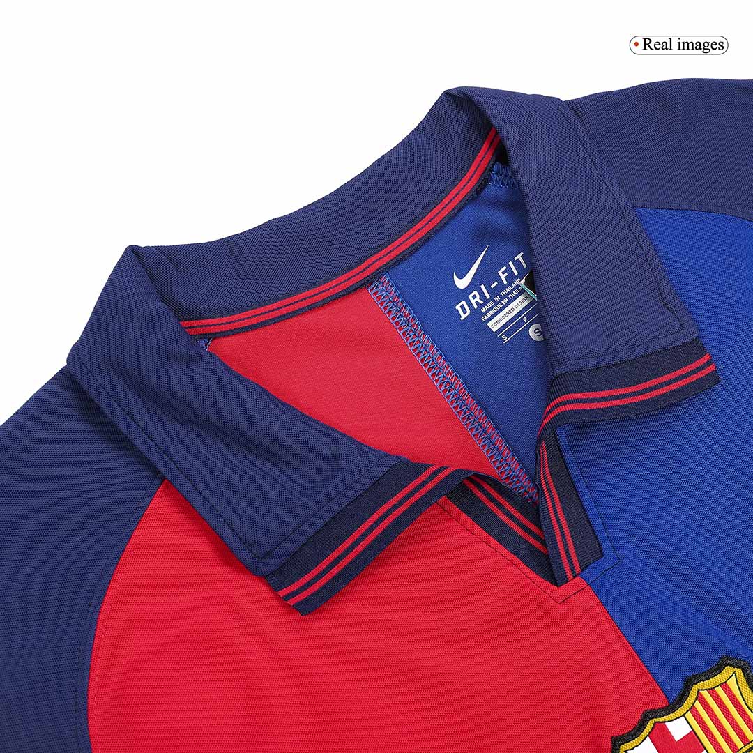 Retro dres RIVALDO #11 Barcelona Retro dres domači nogometni dres 1999/00 100. obletnica