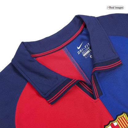 Retro dres RIVALDO #11 Barcelona Retro dres domači nogometni dres 1999/00 100. obletnica