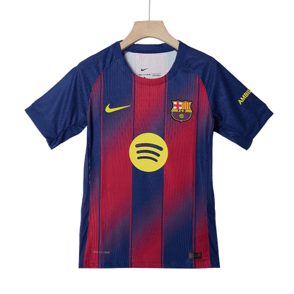 F.DE JONG #21 Barcelona Home Authentic Soccer Jersey 2025/26