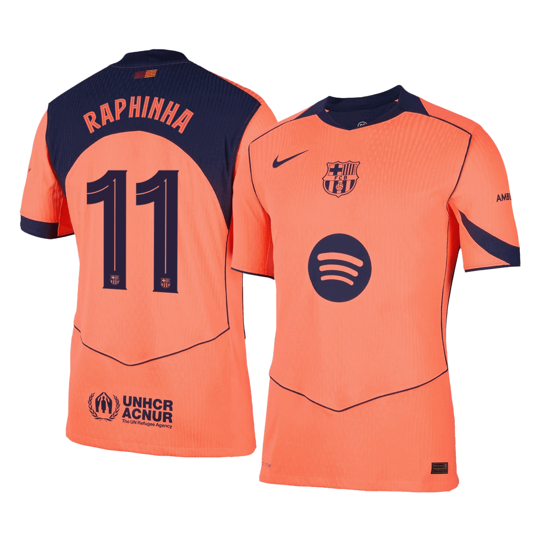 Barcelona Nogometni dres Tretji 2025/26 Authentic RAPHINHA #11