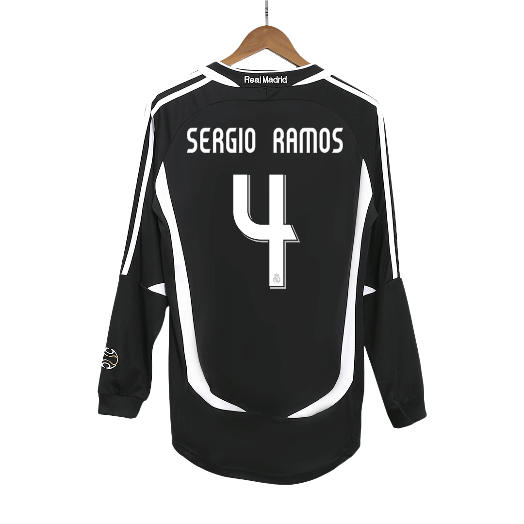 SERGIO RAMOS #4 retro dres Real Madrid gostujoči nogometni dres 2006/07