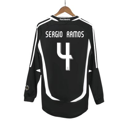 SERGIO RAMOS #4 retro dres Real Madrid gostujoči nogometni dres 2006/07