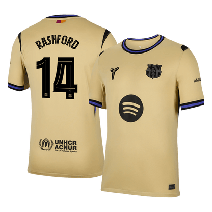 RASHFORD #14 Barcelona gostujo?a nogometna majica 2025/26 rumena - UCL