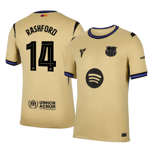RASHFORD #14 Barcelona gostujo?a nogometna majica 2025/26 rumena - UCL