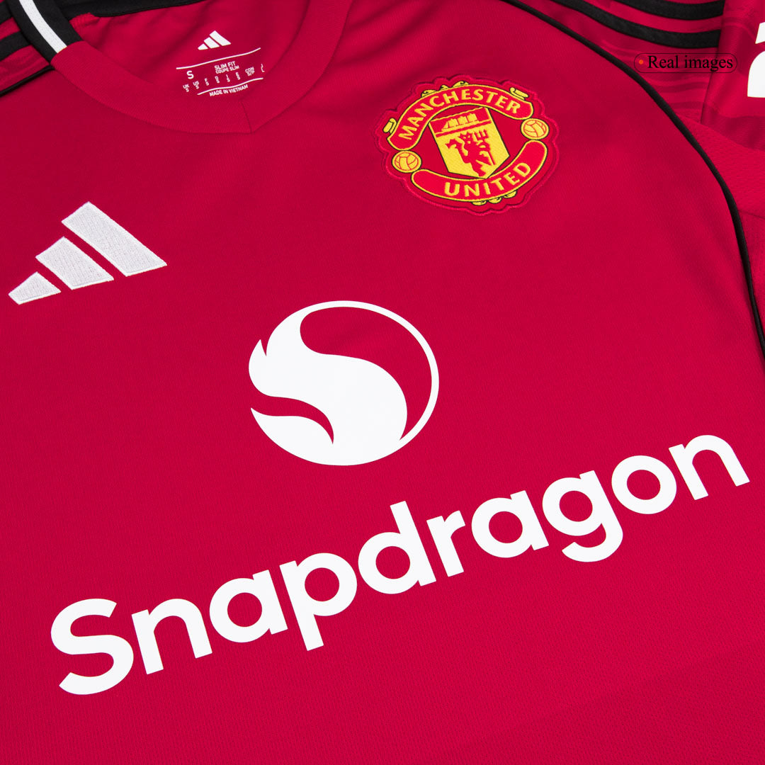 Camiseta de fútbol de local del Manchester United 2025/26 Roja