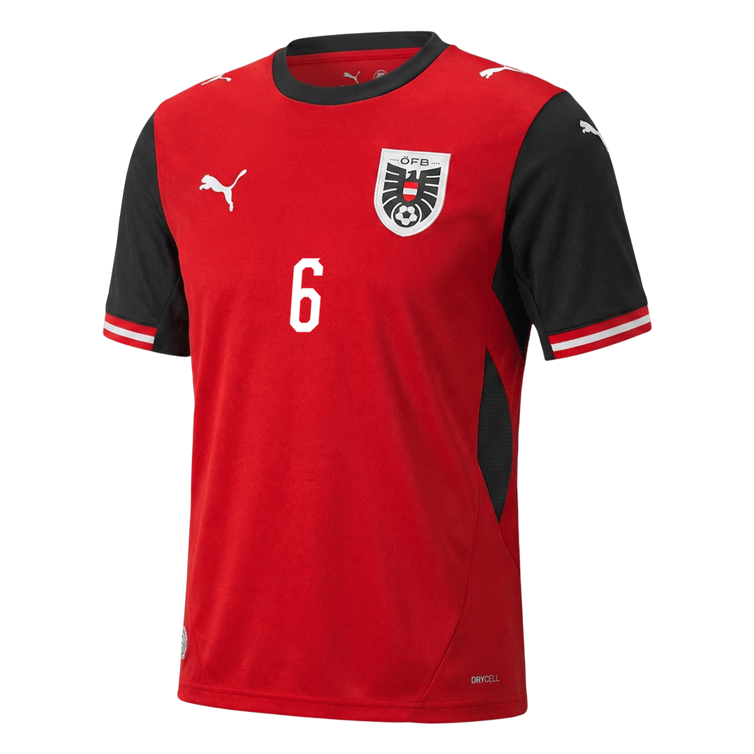 SEIWALD#6 Austria Camiseta de Fútbol de Local Mundial 2026 Roja