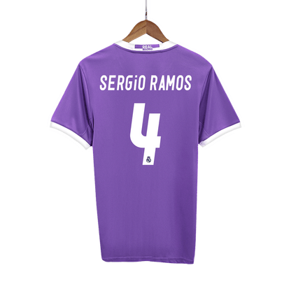 SERGIO RAMOS #4 Retro dres Real Madrid gostujoči nogometni dres 2016/17