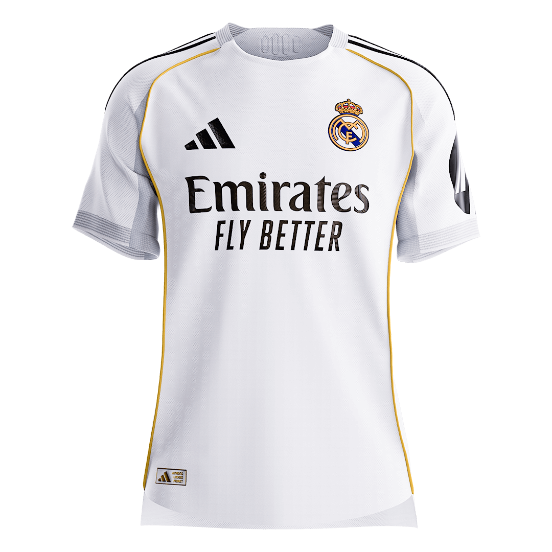 Authentic Real Madrid Home Soccer Jersey 2025/26 White