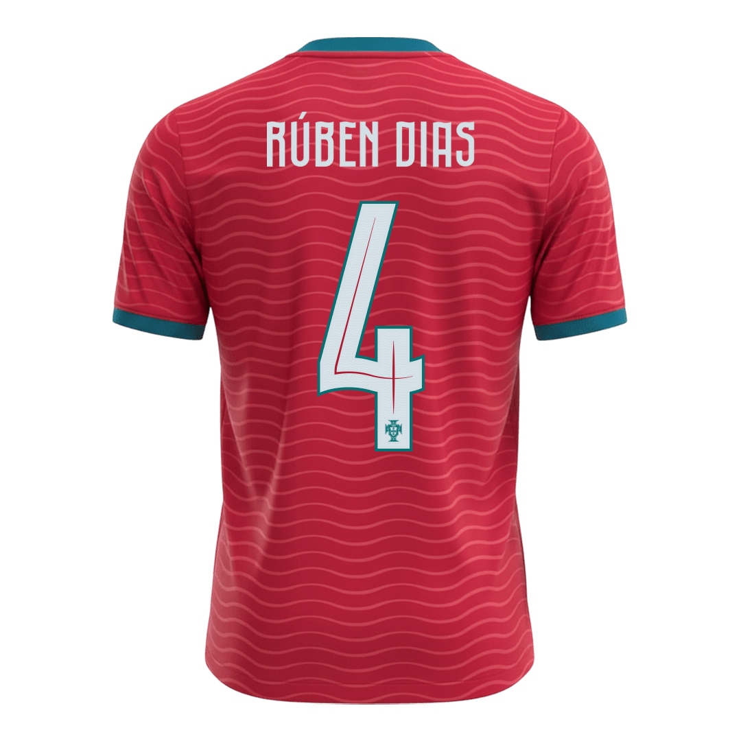 RúBEN DIAS #4 Portugal Home Soccer Jersey World Cup 2026