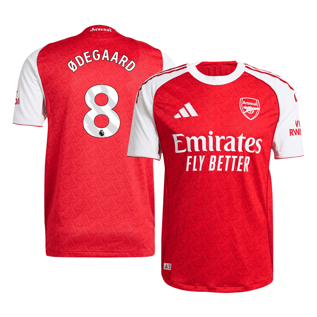 Arsenal ØDEGAARD #8 Home Soccer Jersey Authentic 2025/26