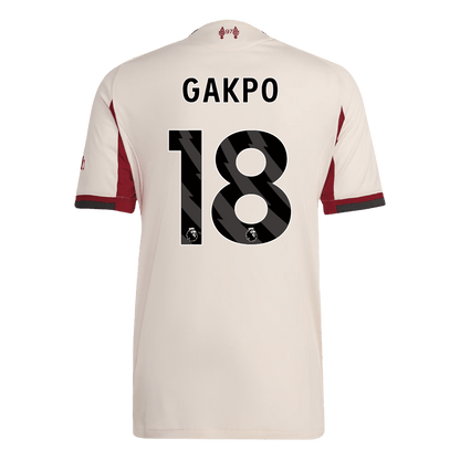 GAKPO #18 Liverpool Away Authentic Soccer Jersey 2025/26