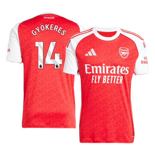 GYÖKERES #14 Arsenal Home Soccer Jersey 2025/26