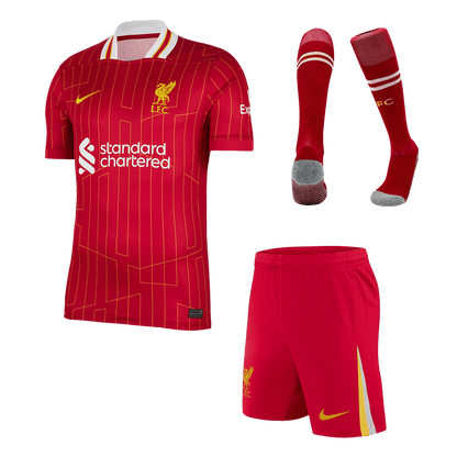 Equipación completa de local del Liverpool 2024/25